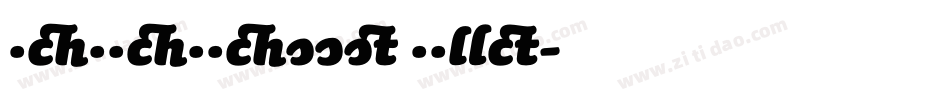 SaunaSwash Bold字体转换